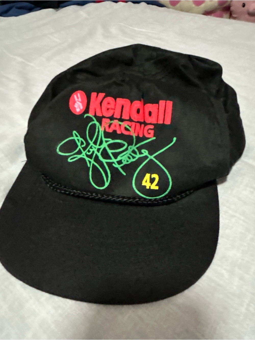 Vintage Kendall Racing Kyle Petty #42 Rope Bill Snapback Hat